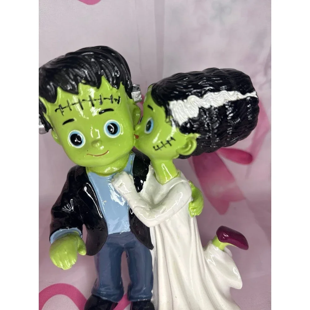 NEW HALLOWEEN FRANKENSTEIN BRIDE COUPLE HALLOWEEN FIGURINE
